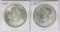 1901-O AND 1921 MORGAN SILVER DOLLARS