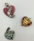 MISC. LOT OF HEART PENDANTS