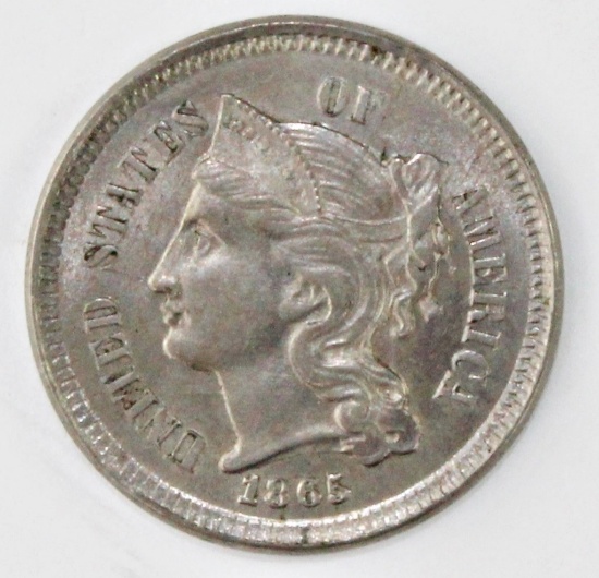 1865 THREE CENT NICKEL