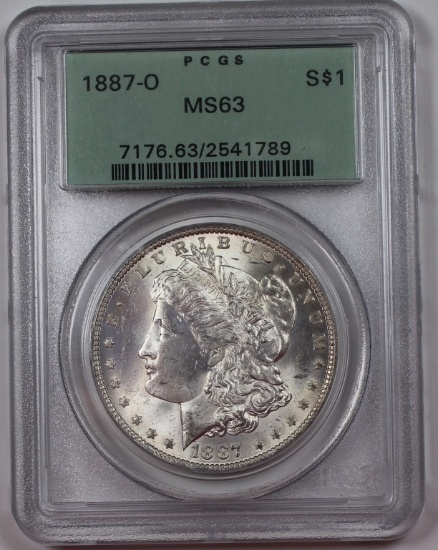 1887-O MORGAN MS63 LOOKS MS64+