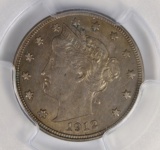 1912-D LIBERTY NICKEL PCGS AU 58.