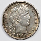 1892-S BARBER QUARTER