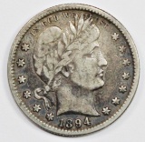 1894-S BARBER QUARTER