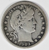 1903-S BARBER QUARTER