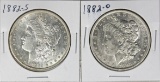 1882 & 1882-S MORGAN SILVER DOLLARS