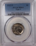 1913-S T-1 BUFFALO NICKEL