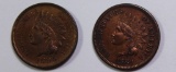 1880 AND 1895 INDIAN CENTS