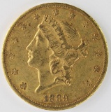 1889-CC $20 GOLD LIBERTY