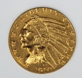 1910 $5 GOLD INDIAN