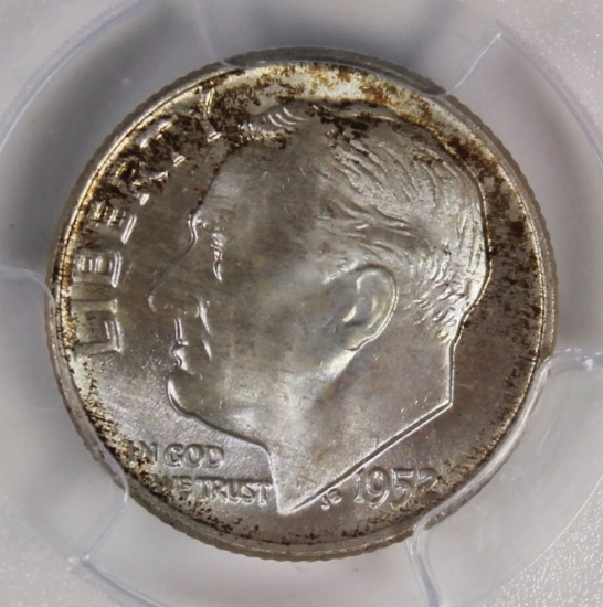 1952-D ROOSEVELT DIME PCGS MS66+ FB