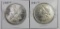 TWO MORGAN DOLLARS: