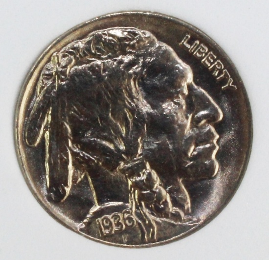 1936 BUFFALO NICKEL NGP SUPERB GEM BU