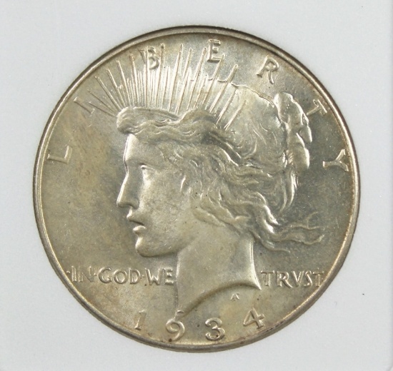 1934 PEACE SILVER DOLLAR