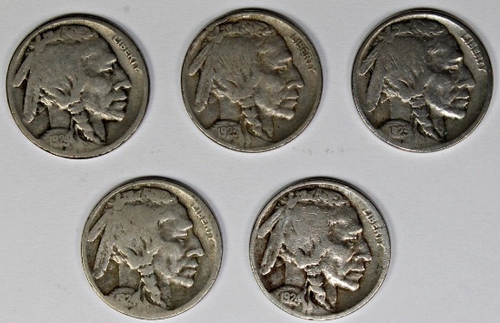 BUFFALO NICKEL LOT: