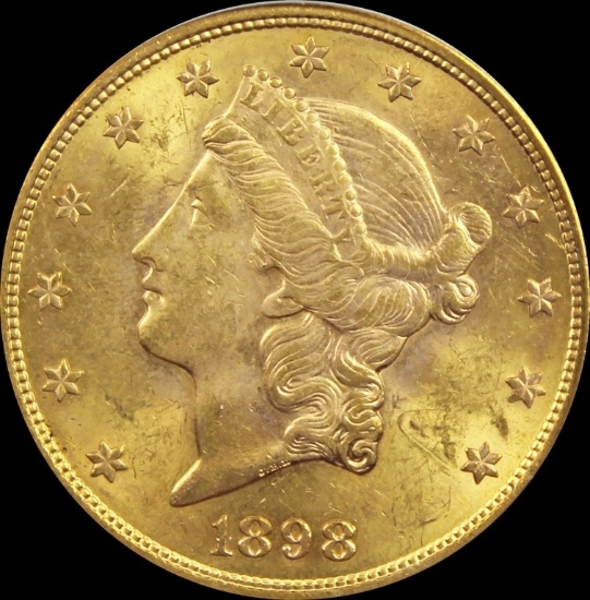 1898-S $20.00 GOLD LIBERTY