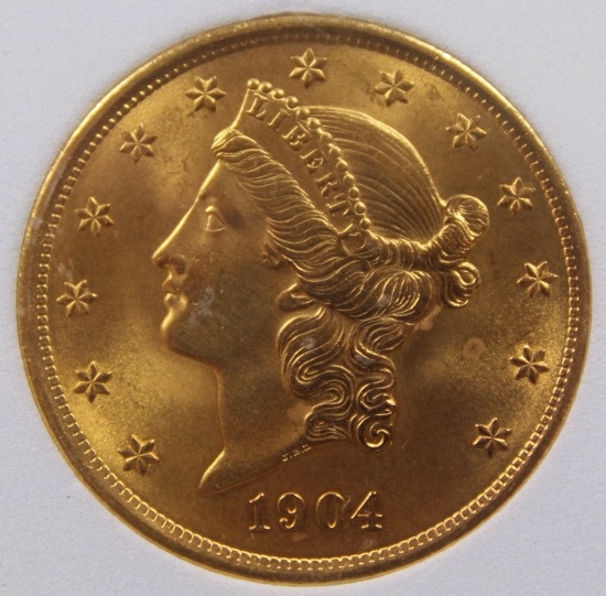 1904 $20 GOLD LIBERTY