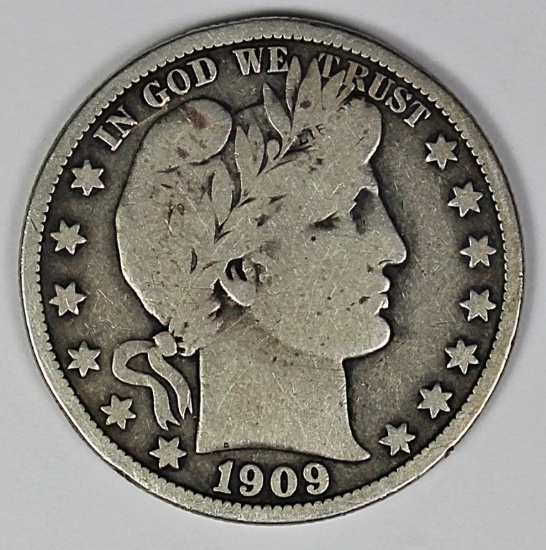 1909-O BARBER HALF DOLLAR