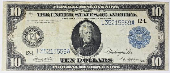 1914 $10.00 FEDERAL RESERVE NOTE