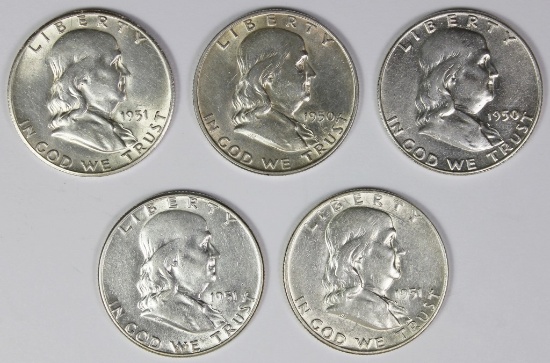 FRANKLIN HALF DOLLAR LOT: