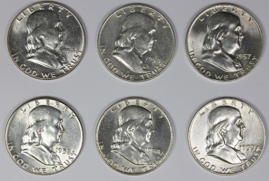 FRANKLIN HALF DOLLAR LOT: