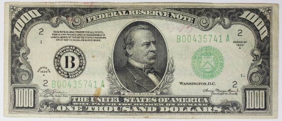 1934 A $1000.00 BILL