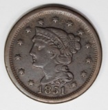 1851 LARGE CENT