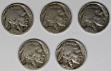 BUFFALO NICKEL LOT: