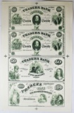 1860-S VIRGINIA TRADERS BANK PROOF SHEET