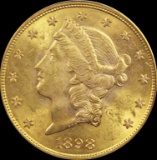 1898-S $20.00 GOLD LIBERTY
