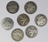 BARBER HALF DOLLAR LOT: