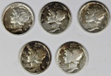 MERCURY DIME LOT: