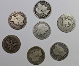 BARBER HALF DOLLAR LOT: