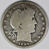 1897-S BARBER HALF DOLLAR