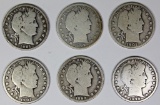 BARBER HALF DOLLAR LOT: