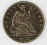 1877 SEATED HALF DOLLAR