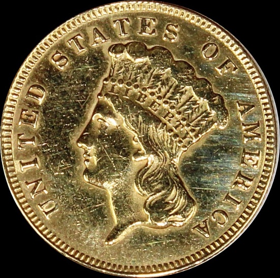 1874 $3.00 GOLD