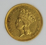 1854-O $3.00 GOLD