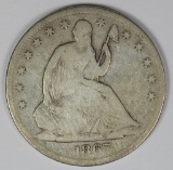 1867-S SEATED HALF DOLLAR