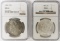 TWO NGC MS64 MORGAN DOLLARS: