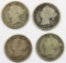 FOUR CANADA DIMES: