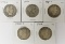 (5) BARBER HALF DOLLARS