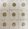 (9) DIMES - LIBERTY SEATED HALF DIMES & MERCURY