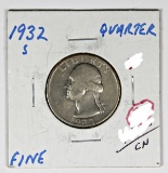 1932-S WASHINGTON QUARTER