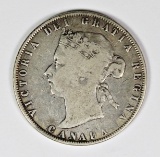 1872-H CANADA HALF DOLLAR