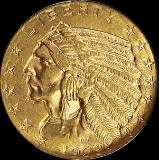 1909 D $5.00 GOLD