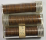 3 ROLLS WITH 50 COINS EACH: 1931-P LINCOLN CENTS