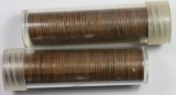 2 ROLLS WITH 50 COINS EACH: 1933-P LINCOLN CENTS