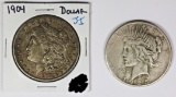 MORGAN AND PEACE SILVER DOLLARS