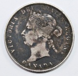 1875-H CANADA QUARTER