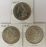 (3) MORGAN SILVER DOLLARS